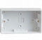 Boîtier double double à paroi blanche 25 mm 13 A 2 prises électriques