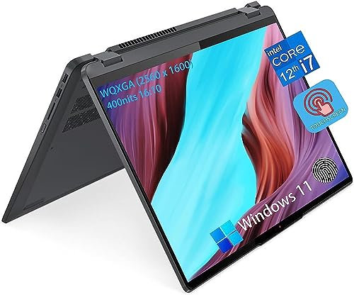 2023 Lenovo IdeaPad Flex 5 2-in-1 Laptop, 16 2.5K WQXGA Touchscreen Display, Intel Core i7-1255U Processor, 16GB DDR4 RAM, 2TB SSD SSD, Intel Iris Xe Graphics, Webcam, Wi-Fi 6, Windows 11 Home