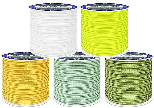 TOKYMOON 0,8 mm 45 m Gemischten farbigen Socken Faden Schnur für DIY Halskette Armband Handwerk Schmuckherstellung elastische Schnur Stretchfaden Draht Stoff Crafting String Grün Set