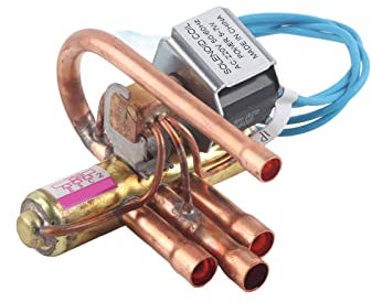 Haofy Valvola di Inversione a 4 Vie, Valvola Reversibile per Aria Condizionata Pompa di Calore Servizio di Refrigerazione Accessorio di Manutenzione (1P)
