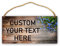 Letreros de madera personalizados para colgar letrero de madera personalizado con texto personalizado para casa de campo, tienda, café, garaje, pub, arte de pared de 6.0 x 12.0 in