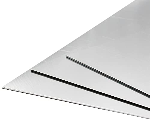 The Mesh Company 2mm Aluminium Sheet Metal Panel 500 x 500mm (50cm x 50cm)