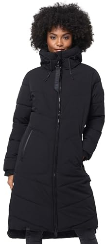 MARIKOO Damen Winterjacke Stepp Winter Jacke gesteppter Wintermantel warm lang Mantel B949