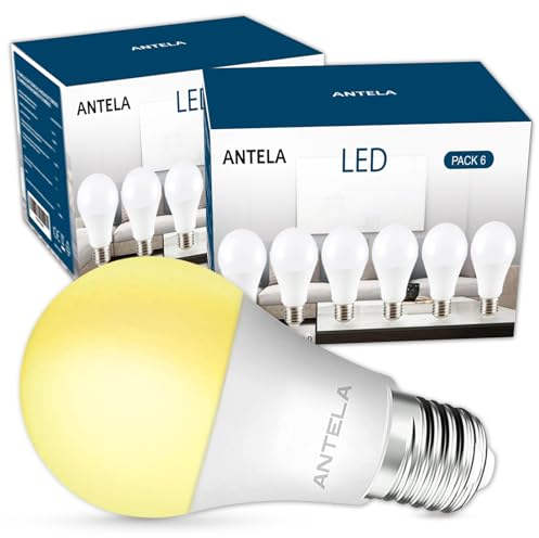 ANTELA E27 LED Lampe Glühbirne 8,5W 806LM 4000K Neutralweiß Licht Birne ersetzt 60W Glühlampe, Energiesparlampe, nicht Dimmbar, ErP, 12PCs