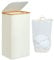 efluky 100L Laundry Basket with Lid, Washing Baskets Large Tall Laundry Hamper with Bamboo Handles & Inner Bag for Clothes Storage Organizer, Foldable Laundry Bin for Bedroom (Beige, XL 100L)