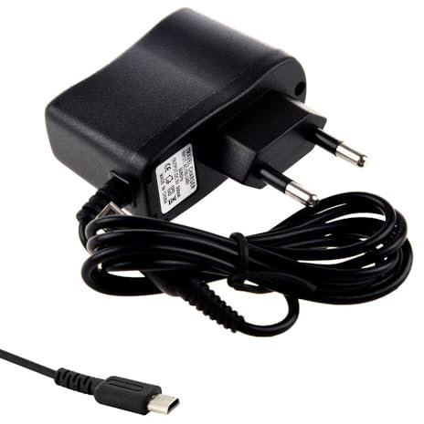 Chargeur pour DS Lite, Adaptateur Secteur Alimentation Chargeur Compatible avec Nintendo DS Lite (Noir)
