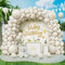 Roxistar Luftballons Sand Weiß, 143 Stück 5 10 12 18 Zoll Sandweiß Helium Latex Luftballon Beige Creme Nude Ballonbogen Girlande Kit für Geburtstag Hochzeit Babyparty Taufe Verlobung Party Dekoration