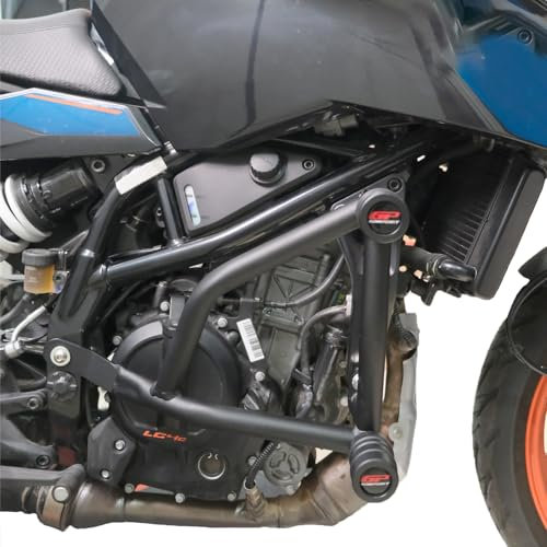 GP Kompozit Motorschutz Sturzbügelschutz Schwarz Kompatibel für KTM 125 Duke / 200 Duke / 250 Duke / 390 Duke 2024-2025
