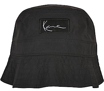 Karl Kani Accessoires KA223-027-2 Signature Nylon Bucket Hat Black Black, one Size