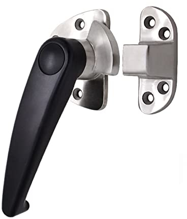 Cold room handle latch,Oven Handles, Adjustable Latches, Spring Type Walk-In Freezers, Refrigerator Door Handle Locks, Universal Stainless Steel Industrial Locks (Color : Left side) ( Color : Left Sid