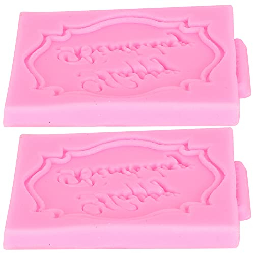 2 Stück Happy Birthday-Form, Happy Birthday-Stempel, 3D-Happy Birthday-Fondant-Prägung, Glückwunsch-Buchstabenform für Kuchen, Schokolade, Fondant, Süßigkeiten