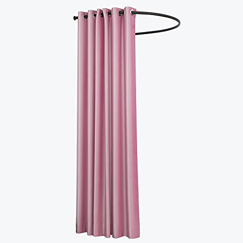 Umkleidekabine für Bekleidungsgeschäfte – Umkleidekabine für Einkaufszentren und Büros – U-förmige Umkleidekabine zum Schutz der Privatsphäre und als Raumteiler, komplettes Set mit Verdunkelungsvorhän