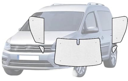 ODKBFG Coprisole Auto Copertura Totale Tende da Sole per VW per Caddy 2K MK3 Maxi 2003~2019 2004 2015 Parasole Finestra Anteriore Tenda da Sole Copertura Parasole per Macchina(Front Windows)