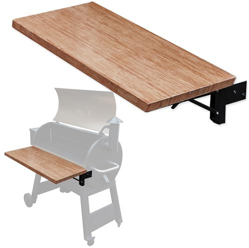 Iron Forge Tools 26x12 Holz Klappgrill Regal Zubehör - Holzkohlegrill Zubehör für Pellet Smoker Grill - Kompatibel mit Traeger Pro 22, Pro 575, Ironwood 650 Series Texas Elite, Eastwood