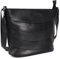 Benthill Damen Handtasche Leder - Shopper aus weichem hochwertigem Echtleder - Vintage Fashion Bag Beutel - Umhängetaschen - Schultertasche, Farbe:Schwarz