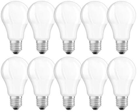 NCC-Licht 10 x LED Leuchtmittel A55 Birnenform 5,5W = 40W E27 matt 470lm Tageslicht 6500K kaltweiß