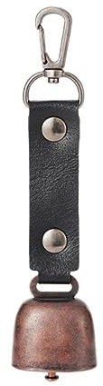 Schlüsselanhänger aus Metall mit Messingglocken, Vintage-Auto-Schlüsselanhänger, Ringe, Schmuck, tragbare laute Glocken, Glocken für Rucksäcke