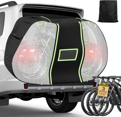 wowspeed Fahrradabdeckung Wasserdicht, 900D Oxford-Gewebe Fahrradgarage Outdoor 204x94x127cm Hochwertige Fahrrad Abdeckplane mit Schlossösen Sonnenschutz Reißfestigkeit mit Beutel, für 2-3 fahrräder
