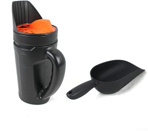 babominimer Épandeur de jardin portable pour herbe, engrais et neige fondue - Outils de jardinage (avec pelle)