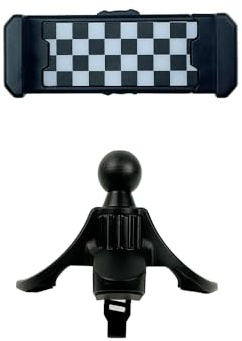 YSWOMOSKD Handy Halterung mini Cooper,MINI R56/R55/R57/R58/R59/R60 Countryman/R61 Pacemen Freisprecheinrichtung für Smartphone, iPhone,Fahrzeug Klimaanlage Auslass Handy Halter(Checker)
