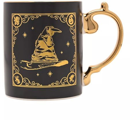 Widdop Warner Bros Harry Potter Mug - Iconic Sorting Hat Design - Novelty Ceramic Tea & Coffee Cup - Official Collectable Merchandise - Premium Gift for Fans, Birthdays & Other Occasions