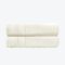 Allure Zero Twist Bath Towel Set for Bathroom, Pack of 2, 70 x 120cm, 100% Egyptian Cotton (Cream)