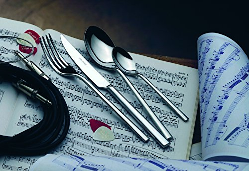 Salvinelli - Set di posate da 250 in acciaio inox 18/10, 75 pezzi per 12 persone