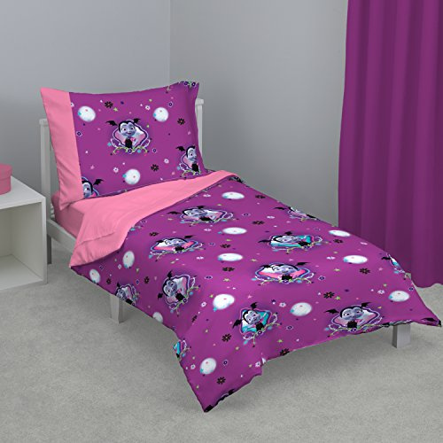 Disney Pretty Princess Toddler Bed, 4 Piece Set, Pink