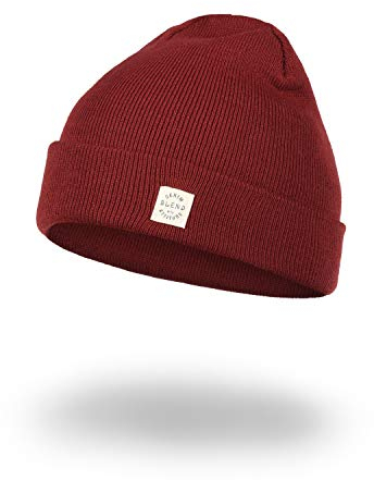 Blend Scam Herren Wintermütze Beanie Mütze Unisex Mit Logobadge, Größe:ONE SIZE, Farbe:Wood Red (73819)