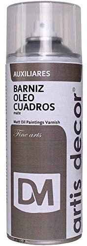ARTIS DECOR BARNIZ EN SPRAY ÓLEO CUADROS MATE 400 ML