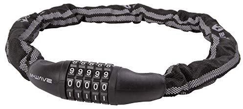 M-Wave Candado con combinación numérica, Unisex-Adultos, Negro