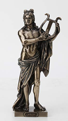 Veronese Design 25,4 cm Griechischer Gott Apollo, Kaltguss-Harz, Bronze-Finish, Statue, Heimdekoration