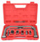 Ejoyous 10Pcs Valve Spring Compressor Kit, Universal Auto Compression C-Clamp Tool with Valve Lapping Grinding Portable Valve Spring Compressor Automotive Repair Tool, for Motorcycle Car Van ATV Bike