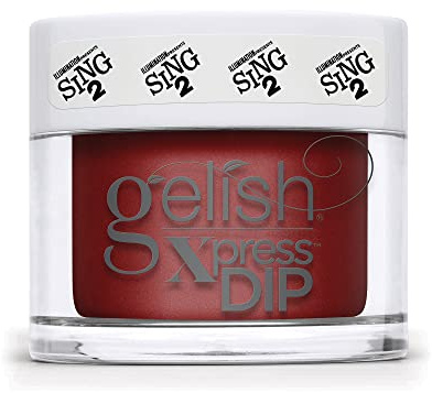 Gelish SING 2 Collection Xpress Dip Powder Manicure – Red Shore City Rouge, 1.5 oz