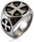 HCMA Titan Stahl Templer Kreuz Ringe Gamer Cosplay Antik Ring Trendy Schmuck Vintage Party Ring Schmuck Geschenk
