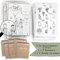 Schokoladenseite 6er Set: Hochzeitsmalbuch mit verschiedenen Brautpaar Designs und bemalbaren Aufklebern! 6 Malbücher für Kinder mit Stiften und je 12 Aufkleber. (C+K, mit Stiften)
