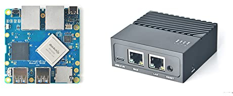Nanopi R4SE Tragbarer Mini-Reiserouter OpenWRT mit Zwei Gbit/s-Ethernet-Ports LPDDR4 4 GB RAM + 32 GB eMMC Basierend auf RK3399 Soc für IOT NAS Smart Home Gateway Unterstützt Linux Ubuntu Armbian