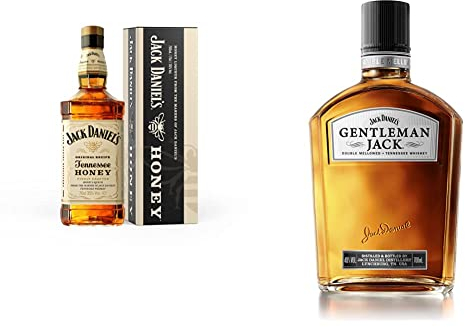 Jack Daniel's Tennessee Honey Gift Tin, 70 cl & 's Gentleman Jack Tennessee Whiskey, 700ml