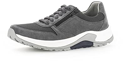 Pius Gabor Herren Sneaker Low, Männer Halbschuhe,Wechselfußbett,Freizeitschuhe,Turnschuhe,Laufschuhe,schnürschuhe,Iron,44 EU / 9.5 UK