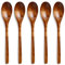 Lumeiy Lot de 5 cuillères à soupe en bois de style japonais
