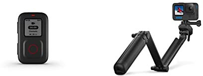 GoPro The Remote - Accessorio Ufficiale & 3-Way 2.0 (Treppiedi/Impugnatura/Braccio) - Nero
