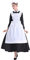 HOOUDO Damen Retro Mittelalter Kleid Halloween Lolita Dress Up Kostüm Dress Manor Servant Set Mittelalterliche Kostüm Herren