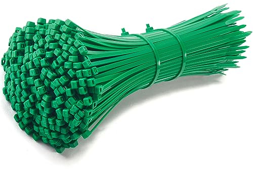 200 Pezzi Fascette Plastica Verdi 200 * 2.5 mm, MgcTolBox Piccole Fascette Elettricista in Nylon | Fascette Verdi Per Recinzione, Fissaggio Cavi | Verde