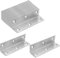 12 Piezas Escuadra Madera Conector Angular en Acero Inoxidable Soporte Esquina 90 Grados Soporte de Fijación, Pletina de Acero para Unir Piezas o Reparar Muebles, Placa de Montaje 100 x 25mm
