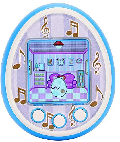 Keenso Jouet Virtuel pour Animaux de Compagnie, Console de Jeu pour Animaux de Compagnie, Console Portable avec Chargement USB, Cadeaux d'anniversaire, Jouet pour Enfants (Bleu Clair)