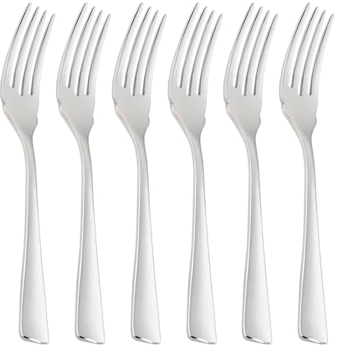 Tenedor pescado acero inoxidable pulido brillo 6 uds tenedores pescado tenedores para pescado