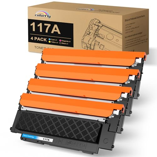 117A Toner Set Kompatibel für HP 117A Toner W2070A für Toner HP Color Laser MFP 179fwg MFP 178nwg 179fnw 178nw 179 178 HP Laser 150a 150nw 150w W2070A W2071A W2072A W2073A