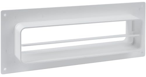 220x55mm Wandanschluss mit Ventil für Rechteckig Kanalë - Integrierter Rückflussverhinderer - Lüftungssystem, Heizen, Kühlen