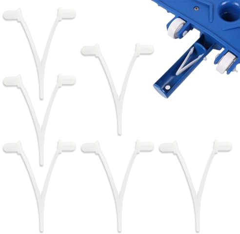 XKSOCT 6 pièces Papillon v Clip pour Piscine d'approvisionnement,Brosse Feuille râteau,Skimmer tête d'aspirateur pour Nettoyage de Piscine,Spa