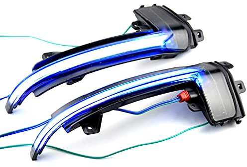 Dynamic Mirror Indicator Passend für Audi A4 A5 S5 B8.5 B8 RS5 RS4 S6 S4 Dynamische Anzeige Blinker Startup Atemberaubend 2 Stück Seite Super-Spiegelanzeige Mirror Indicator Flashing Light(B8.5)